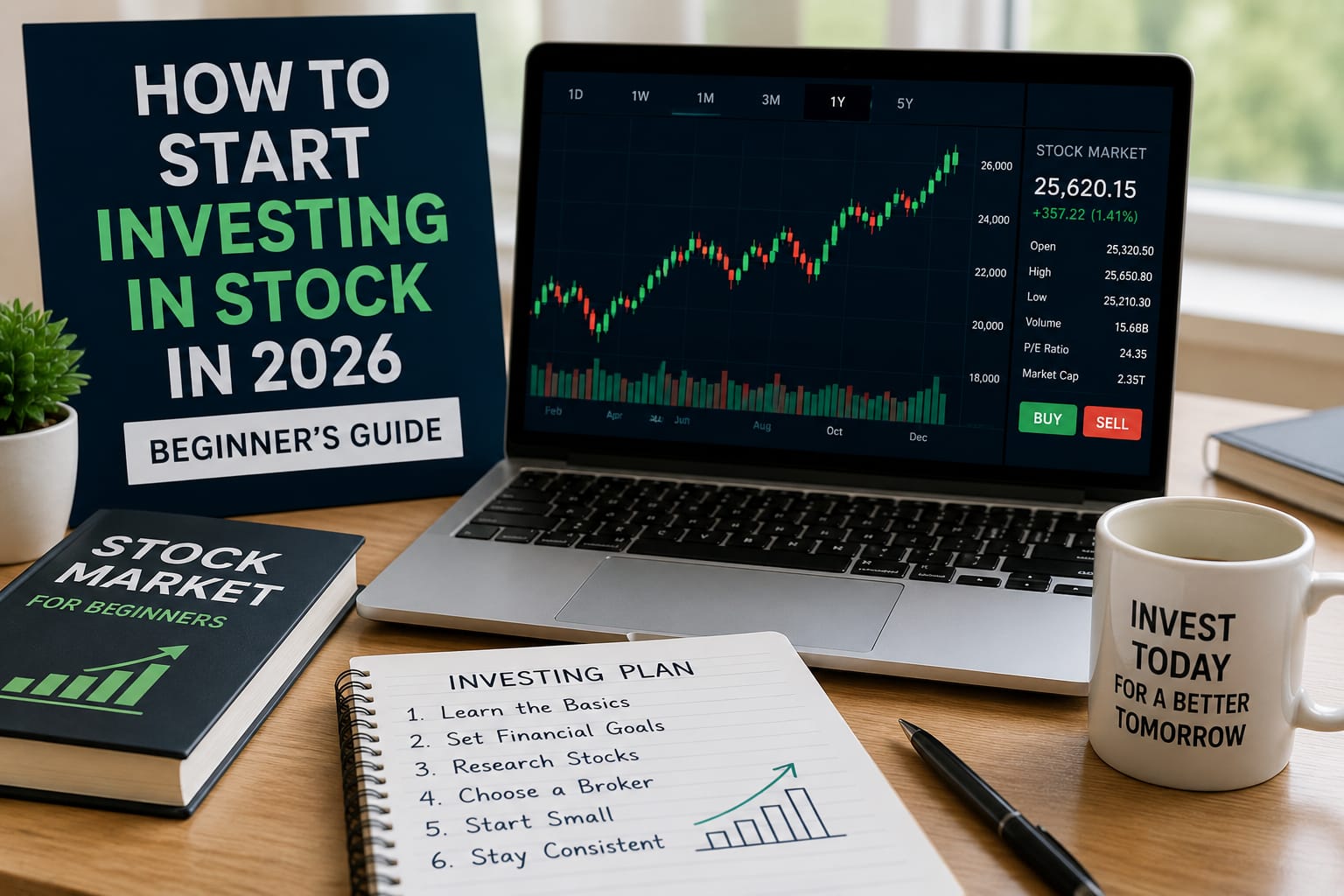 How to Start Investing in Stocks in 2026 — Ultimate Beginner’s Guide